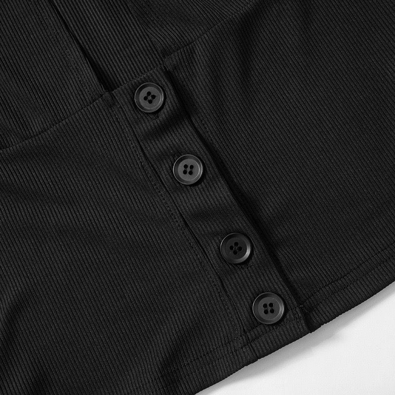 Nevah Long Sleeve Top Black