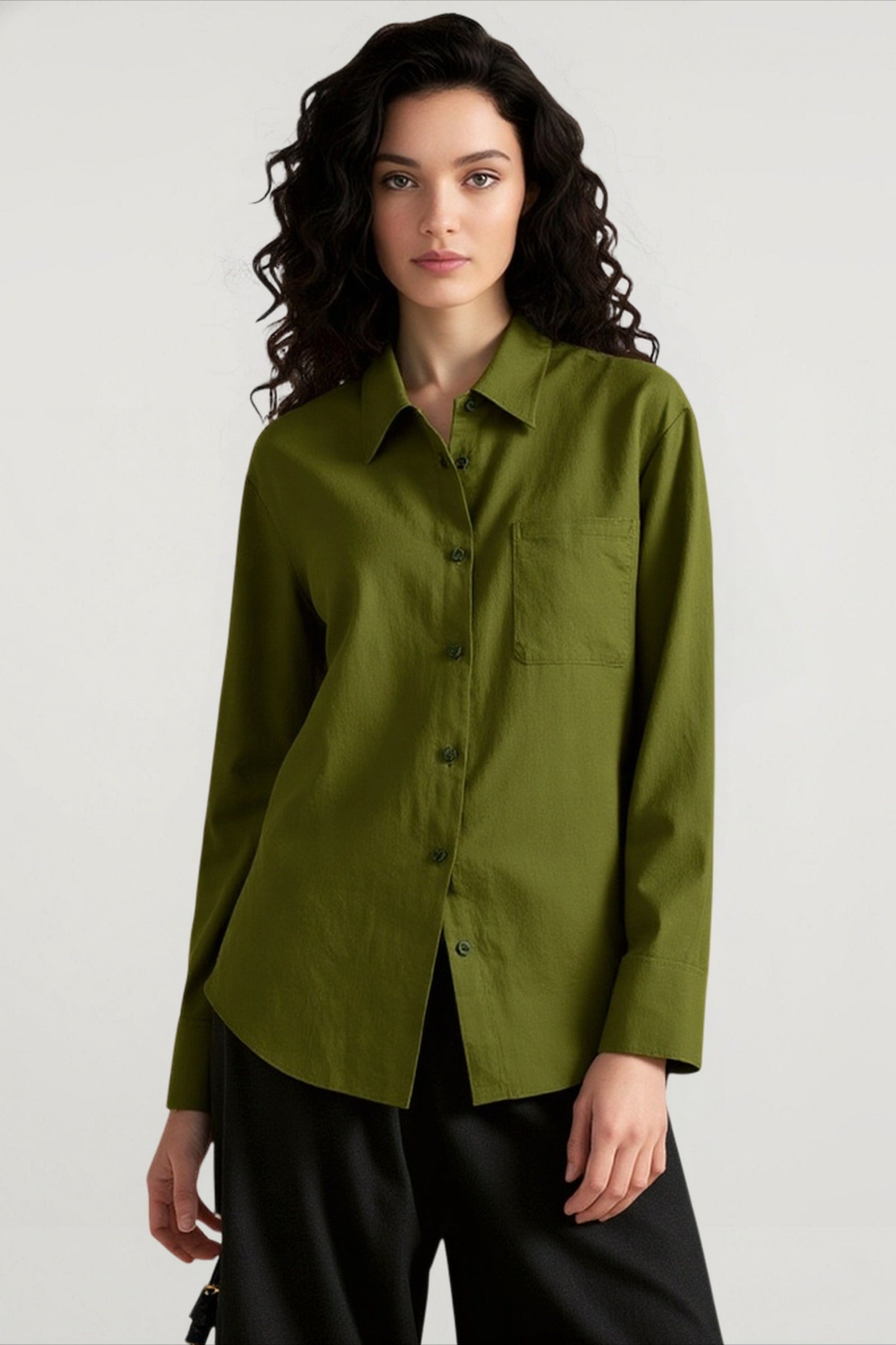 Linen Loose Fit Layering Blouse