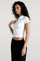 Polo Neck Fitted T-shirts