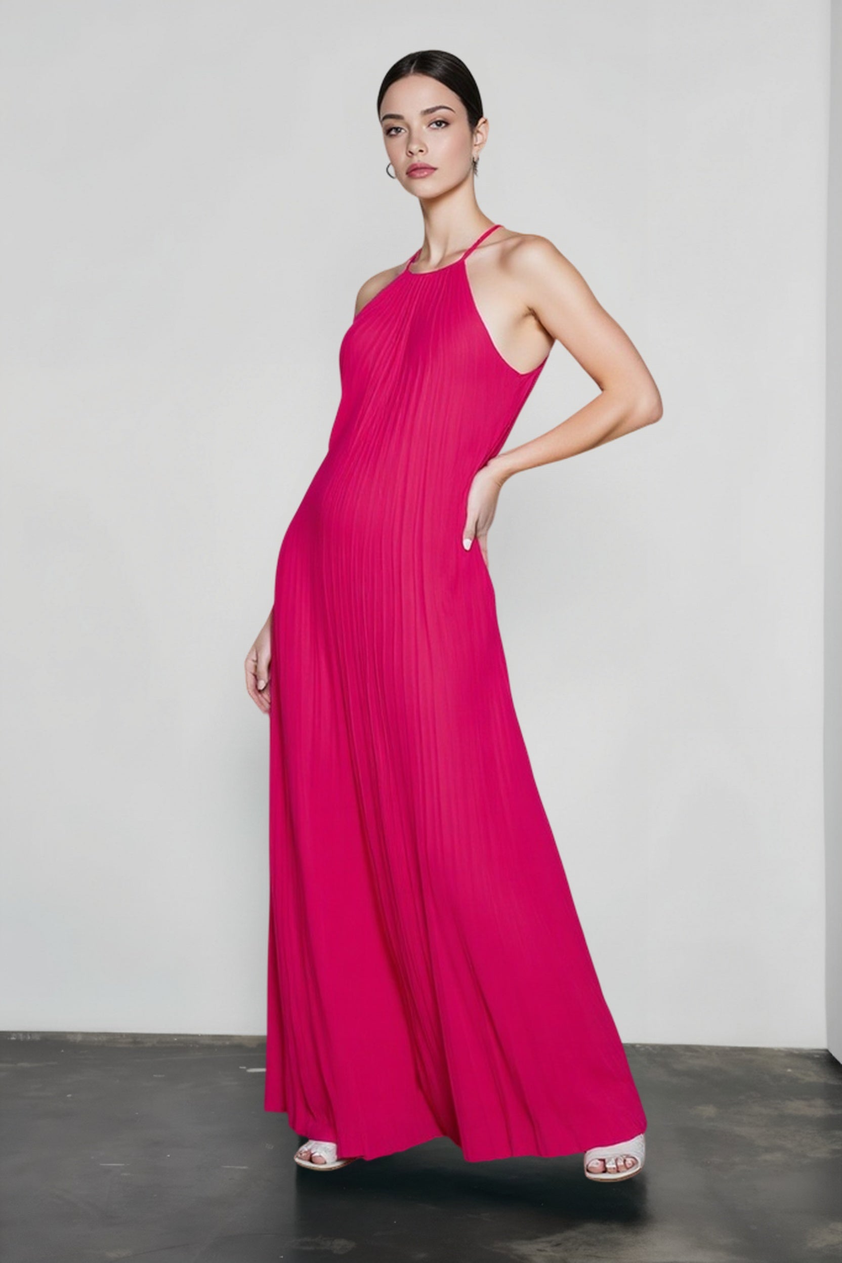 Low Back Loose Fit Cami Vacation Dress