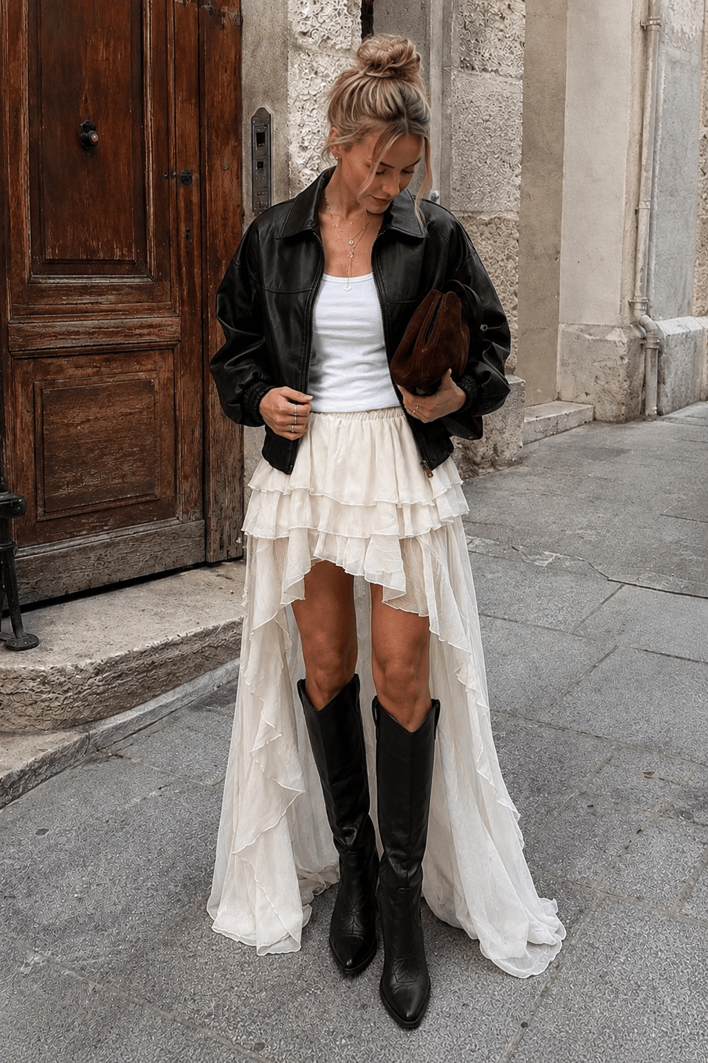 Casual Chic Asymmetrical Hem A Line Skirt