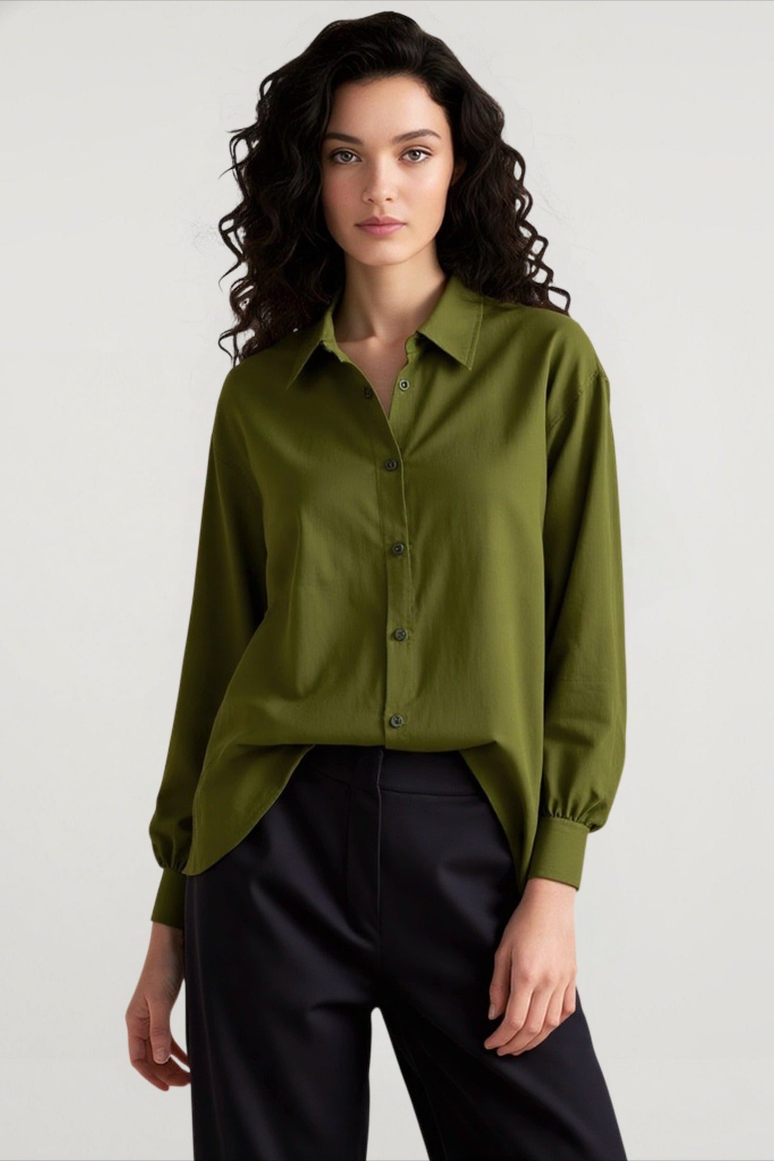 Linen Minimalist Layering Blouse
