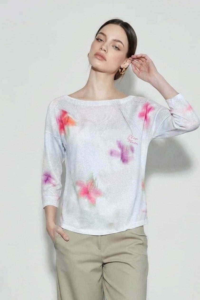 Floral Wide Collar Sheer Cover Up