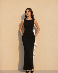 Elegant Bow Slim Fit Party Dress
