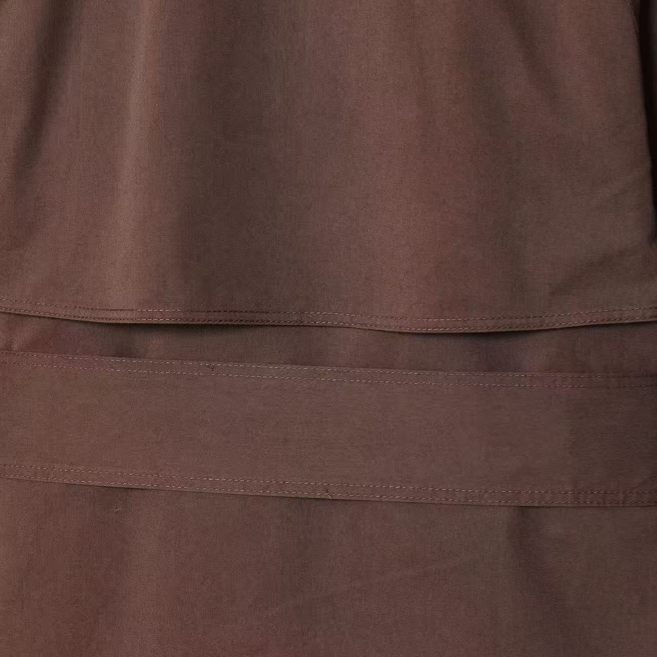 Double-Breasted Belted Trench Coat