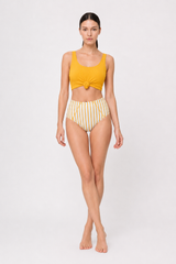 Striped Print Bikini Two Piece Swim Set