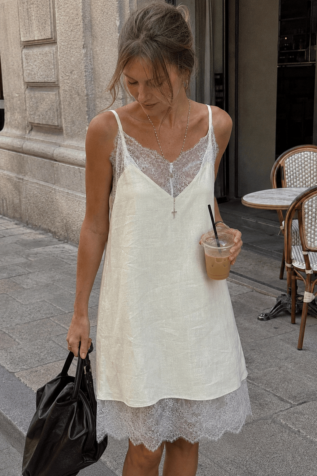 Lace Cami Elegant Casual Mini Dress