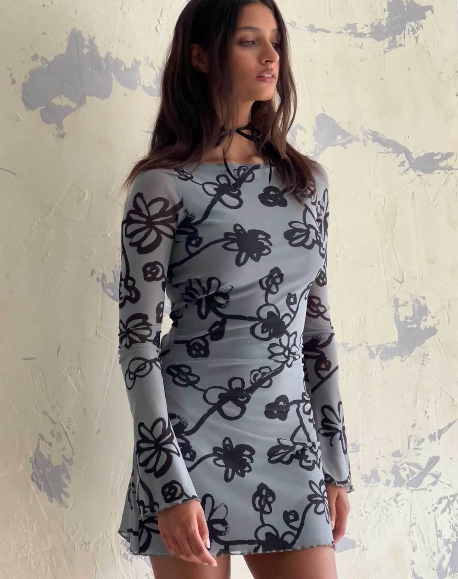 Motel Sevila Dress Batik Botanical