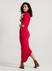Slim Ruched Backless Chic Formal Dress