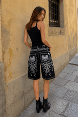 Embroidered Baggy Short