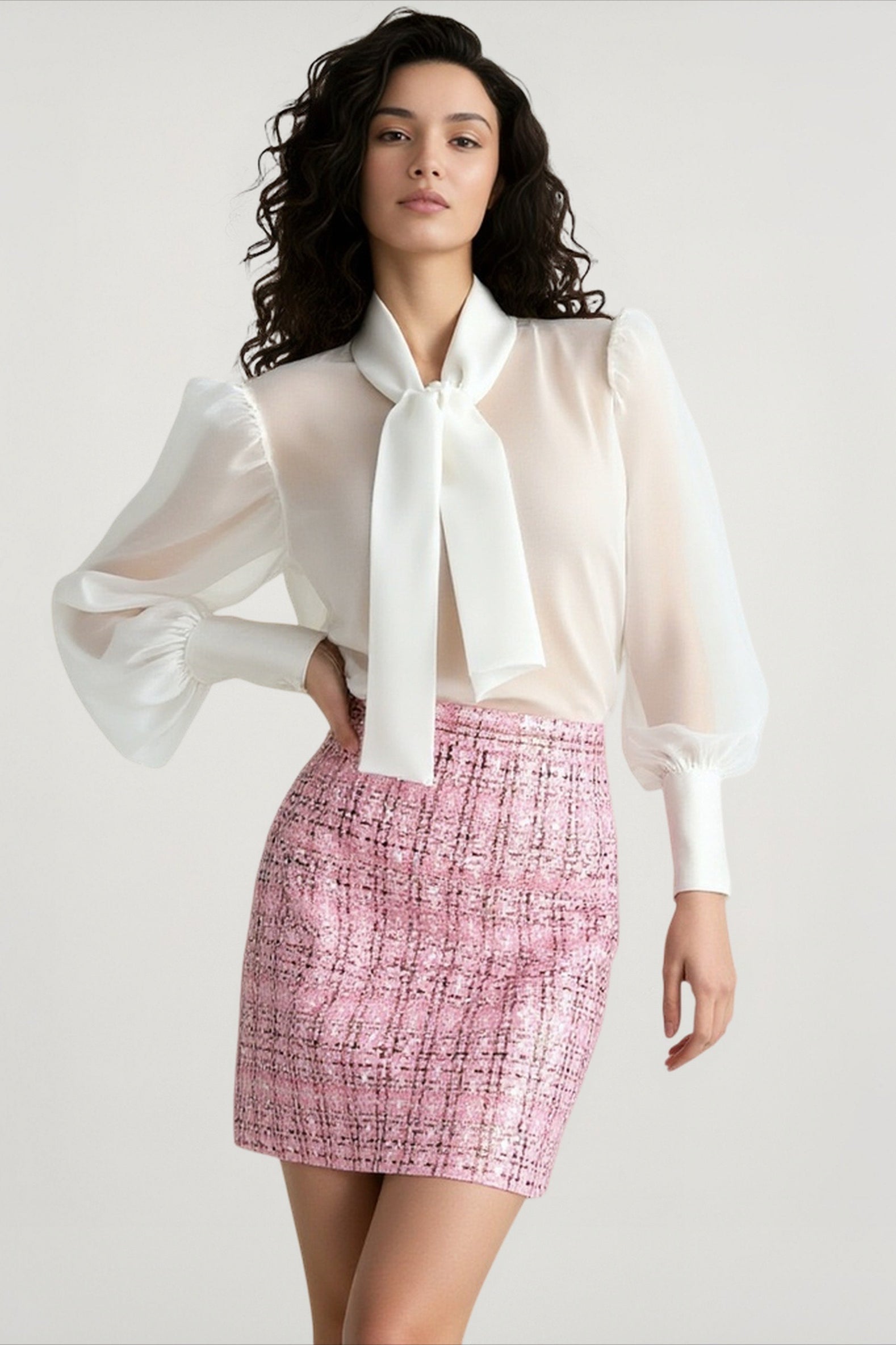 Layered Sheer Blouse