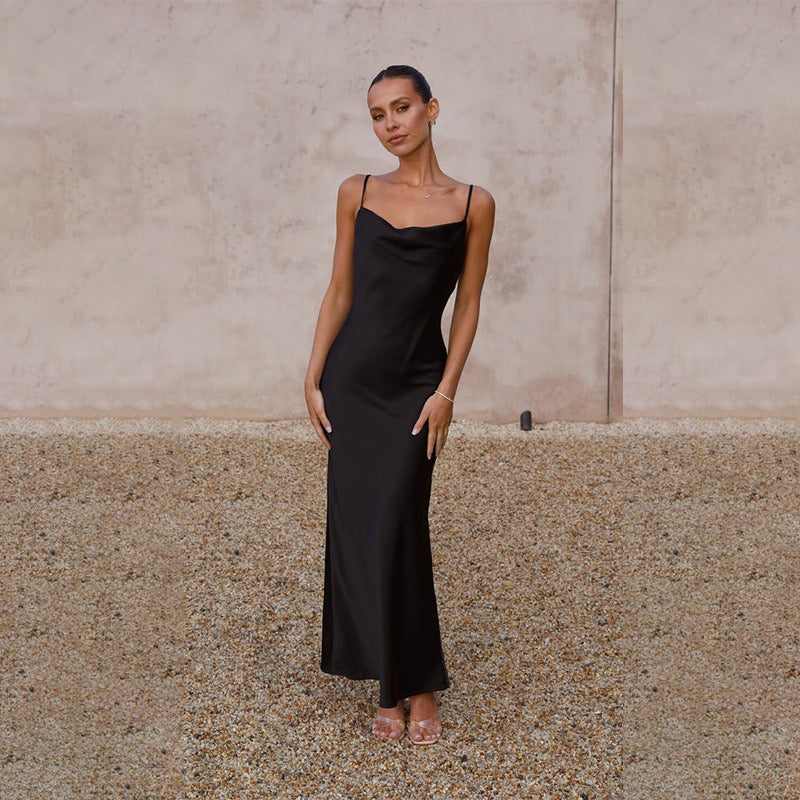 Deep Plunge Midaxi Dress