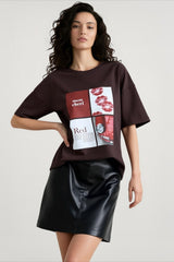 Letter Print Slouchy T-shirts