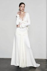 Flutter Sleeve Mermaid Hem Vacation Dress
