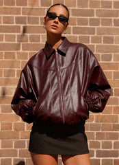 Holland Bomber Jacket-wine