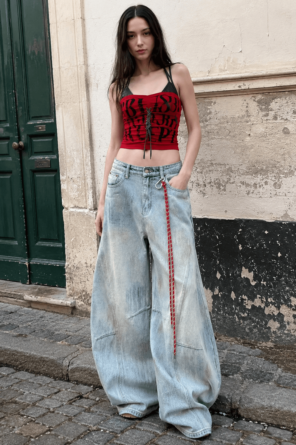 Y2K Light Blue Baggy Denim Jeans