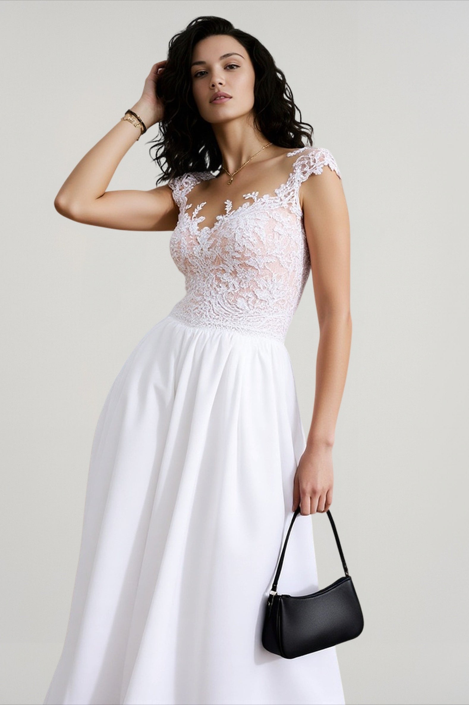 Without A Doubt Crochet Lace Maxi Dress