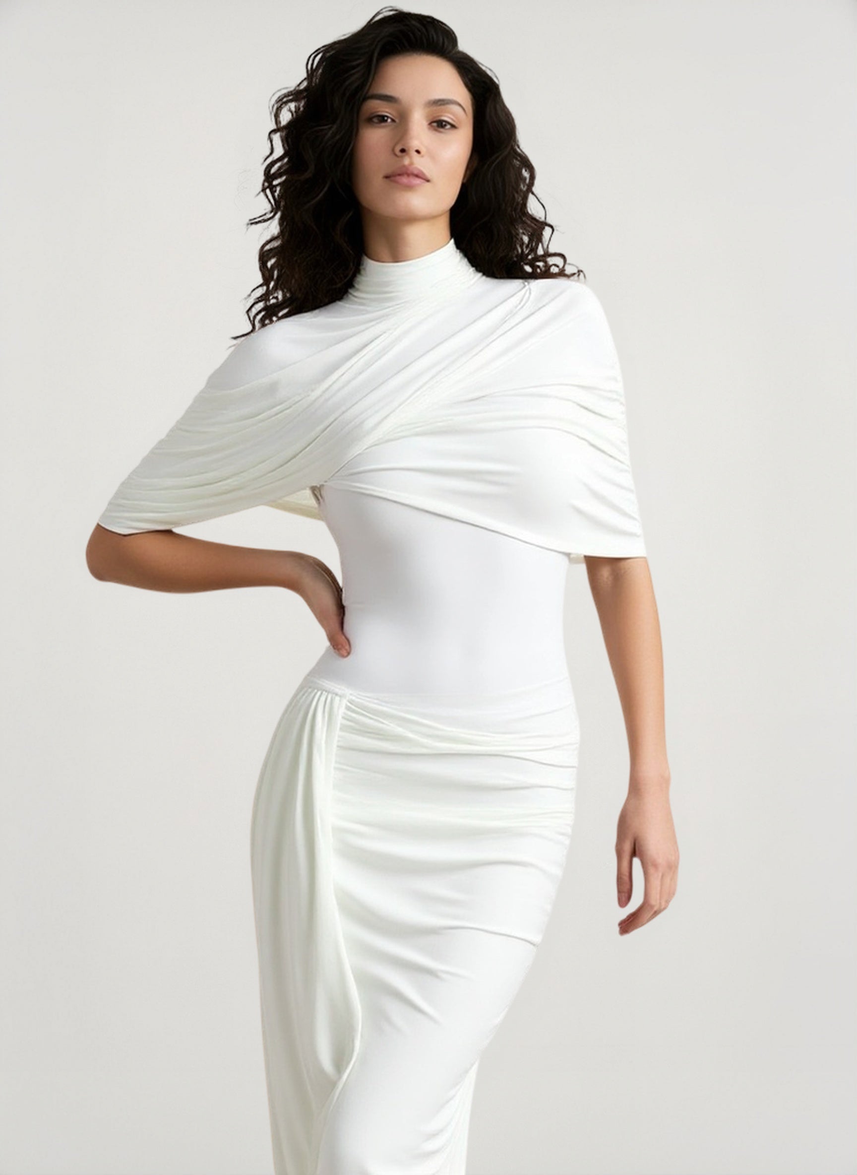 Slim Ruched Backless Chic Formal Dress