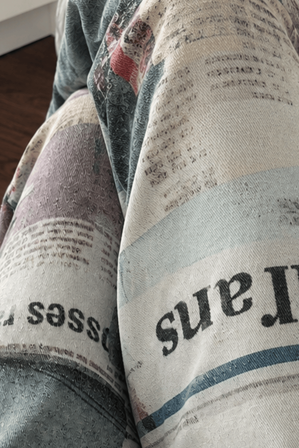 Newspaper Gothic Grunge Baggy Trouser