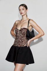 Leopard Print Slip Dress