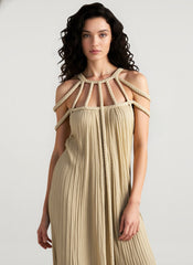 Hollow Out Sleeveless Beach Cover Up