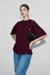 Oversized Solid Relaxed T-Shirts