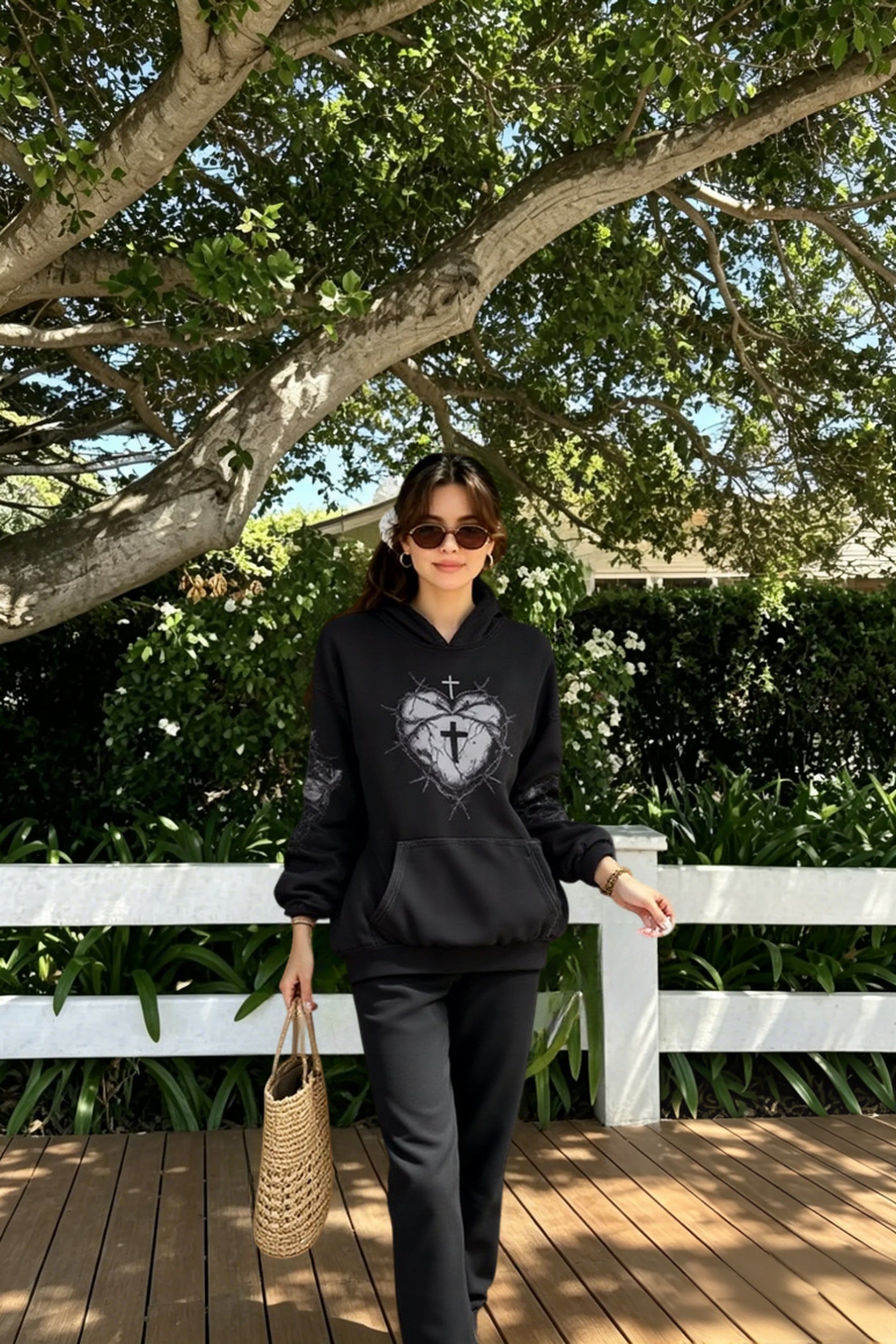 Retro Streetwear Graphic Hoodie