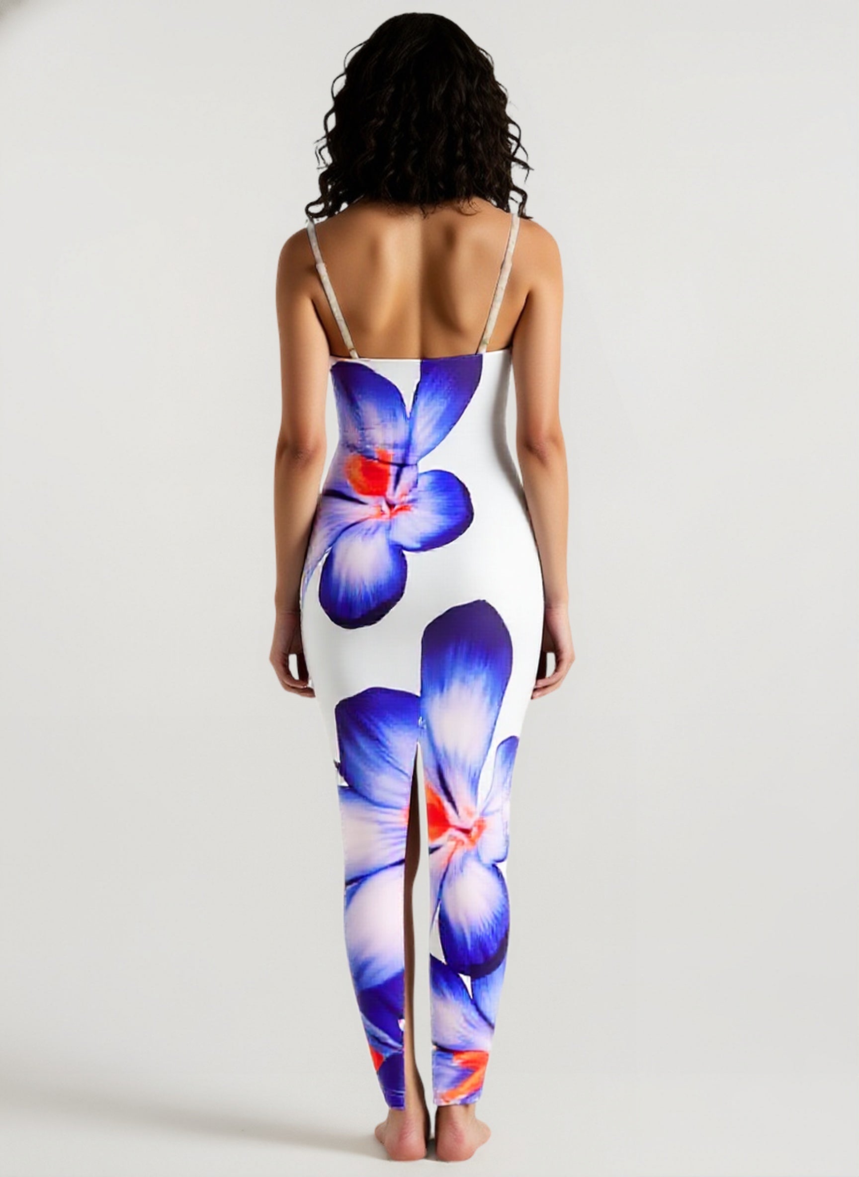Floral Print Cami Slim Vacation Dress