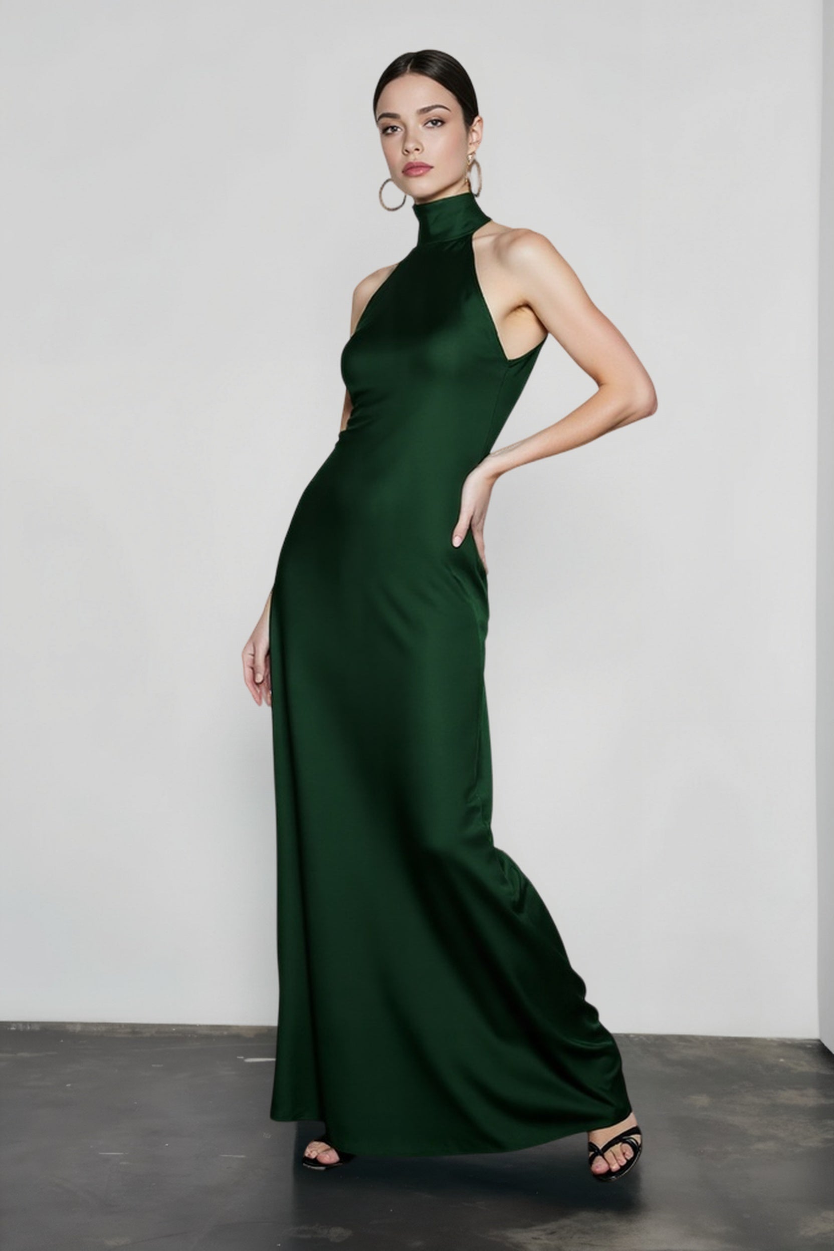 Halter Neck Backless Mermaid Prom Dress