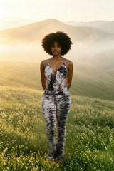 Zebra Patchwork Peach Hip Two Piece Pants Set