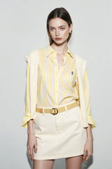 Linen Relaxed Striped Blouse