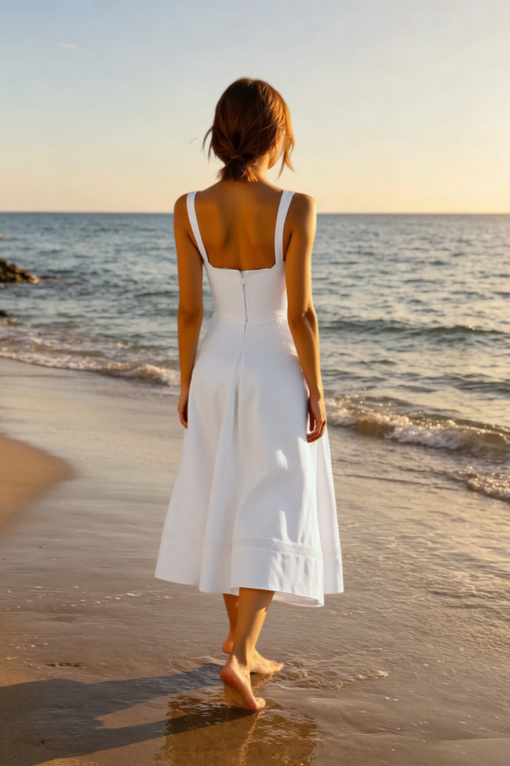 Elegant Lace Insert Maxi Slip Dress