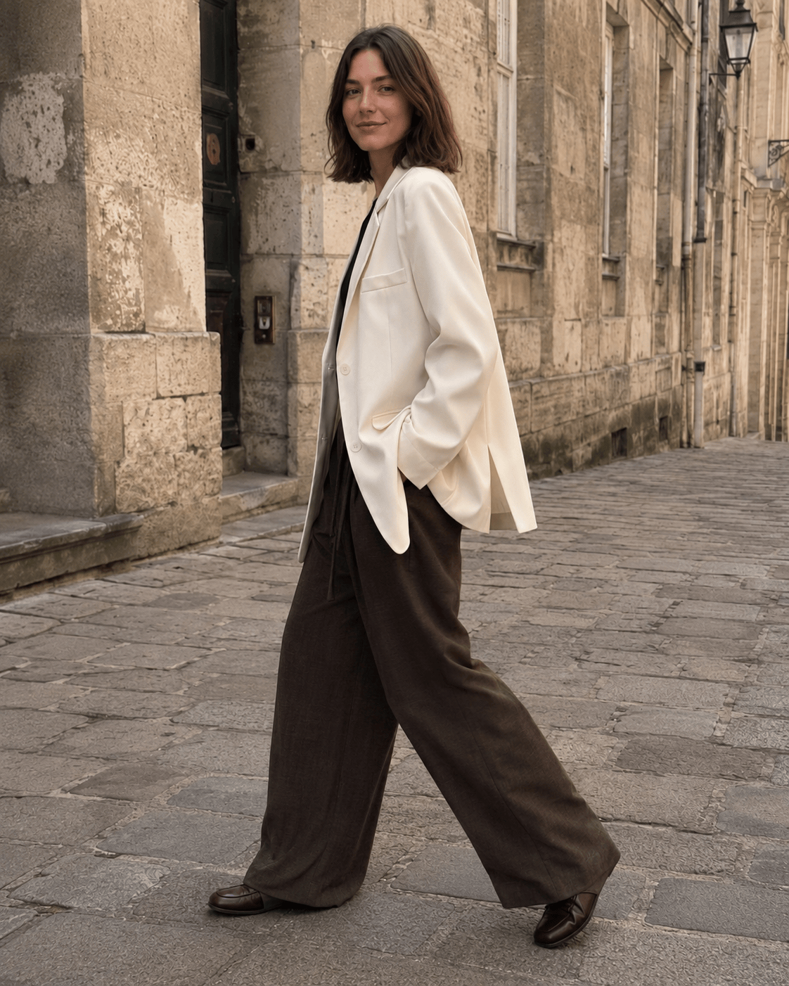 Split Back Relaxed Fit Blazer