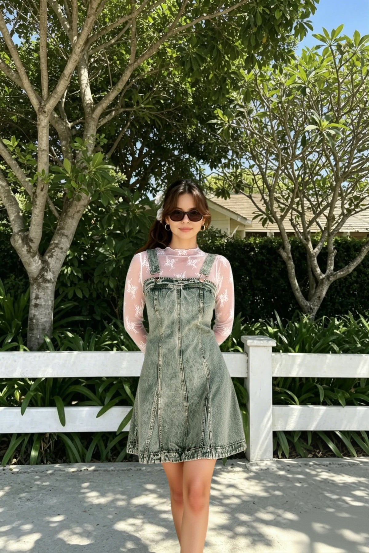 Strappy Slim Fit Denim Dress