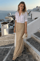 Sequins High-Waisted Maxi Skirt
