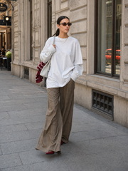 Plaid Elegant Loose Casual Pants
