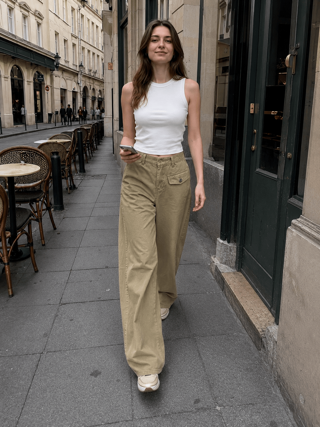 Vintage Draped Cuffed Cargo Pants