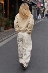 Apricot Graffiti Straight Denim Jeans