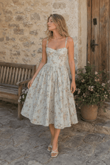 Cami Waist Slim Sexy Versatile Floral Dress