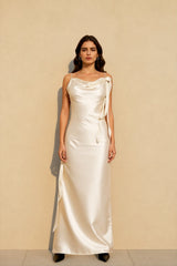 Cami Backless  Maxi Silk Dress