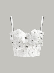 Embroidered Floral Sweetheart Corset