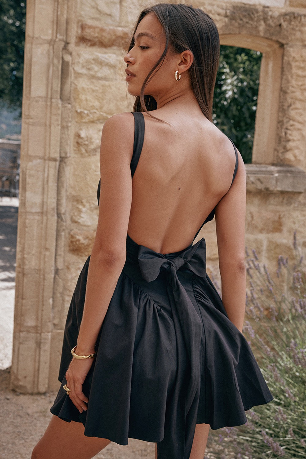 butterfly tie Mini Dress