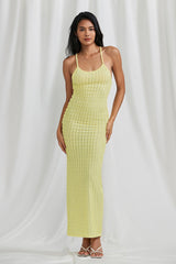 Cross Back Bodycon Maxi Dress