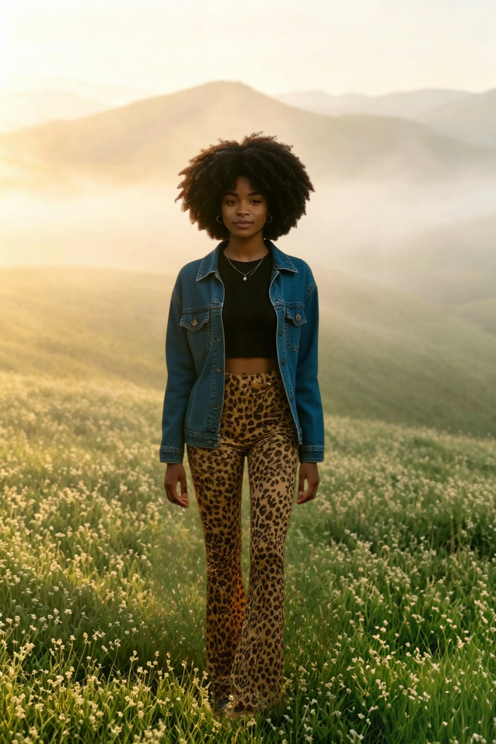 Leopard Print Flare Pant