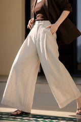 Breezy Linen Relaxed Wide Leg Pants