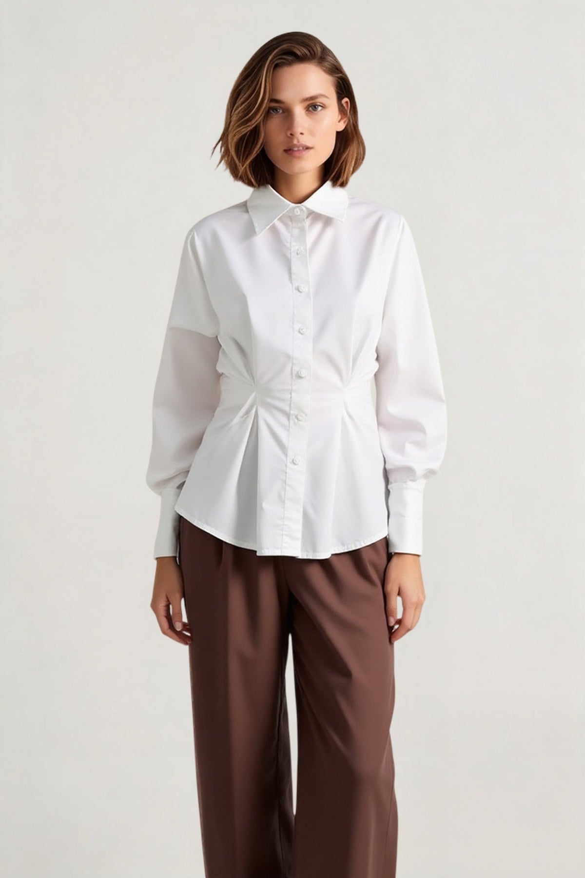 Luxe Tailored Collared Blouse