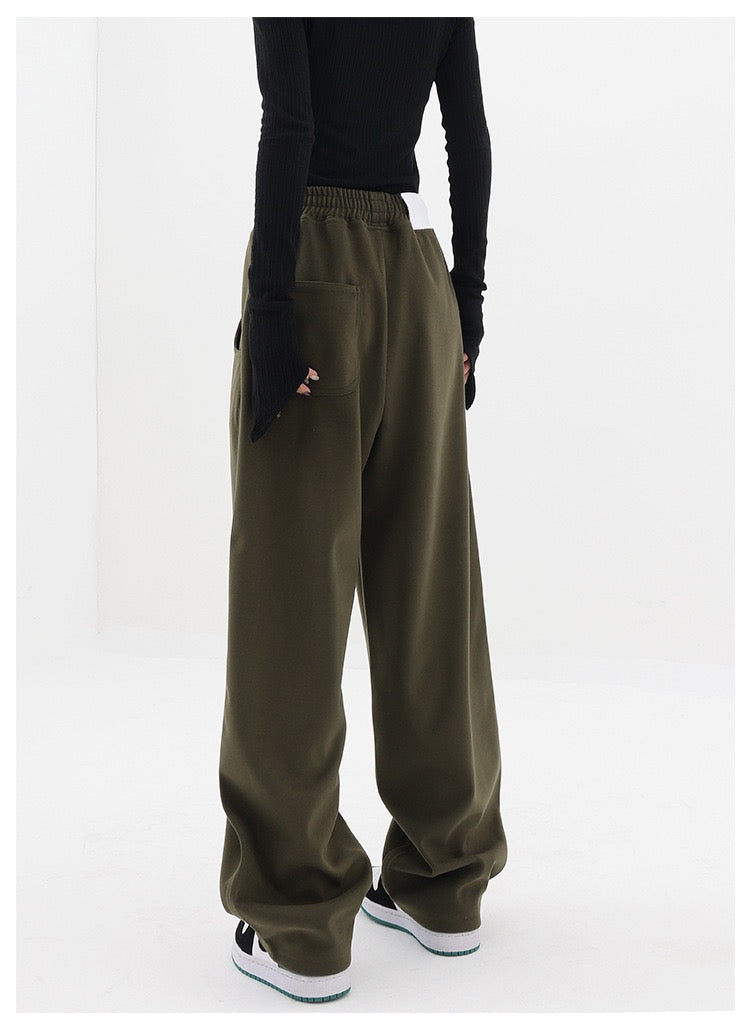 Baggy Solid Wide Leg Pants