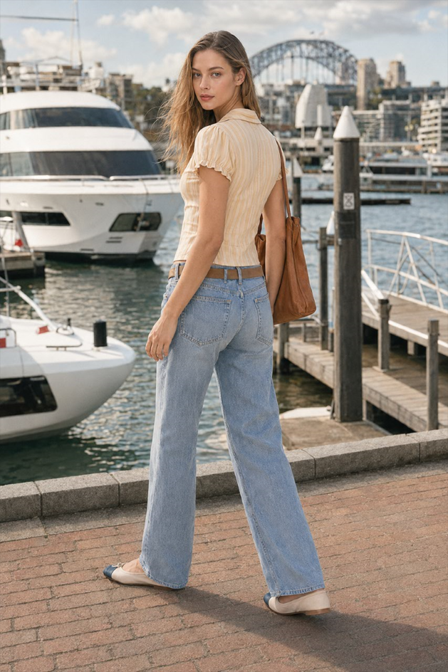 Sexy Vintage Button Short Sleeve Blouse