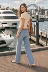Sexy Vintage Button Short Sleeve Blouse