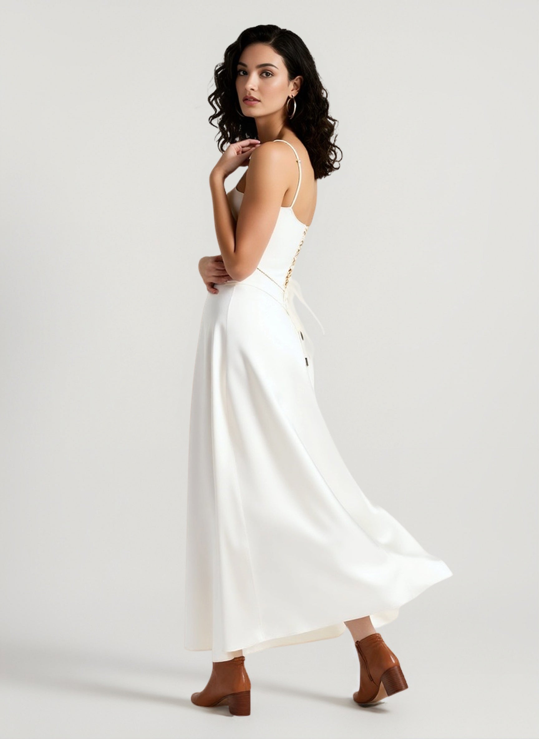 Elegant Cami Backless Maxi Party Dress
